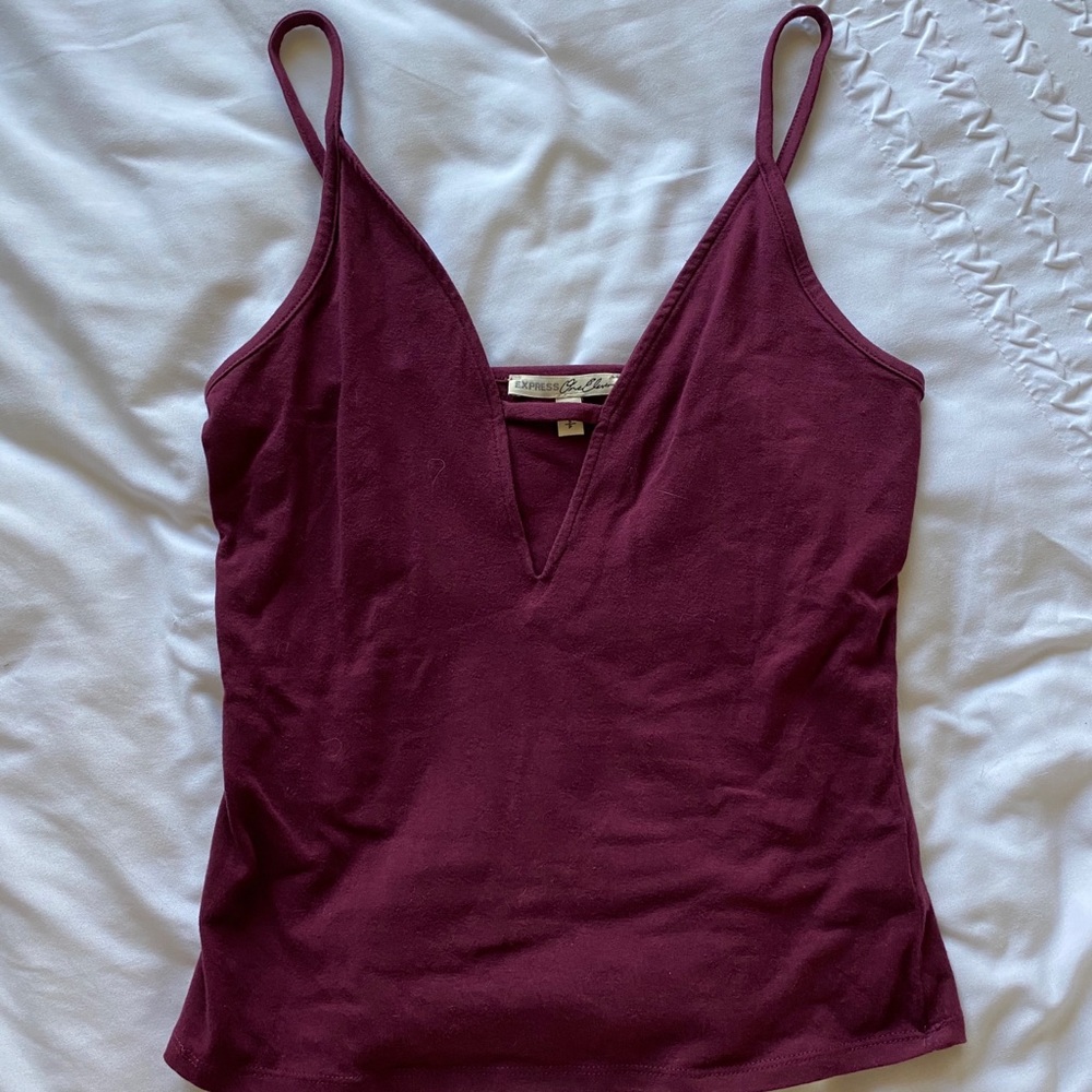Maroon crop top